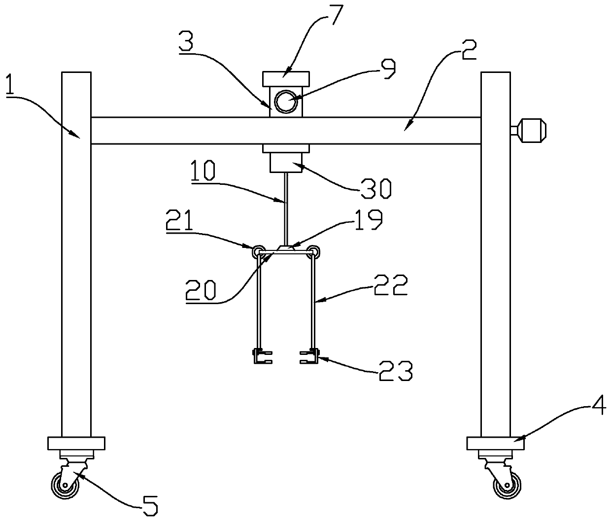 Intelligent efficient hoisting device for carrying metal composite plate