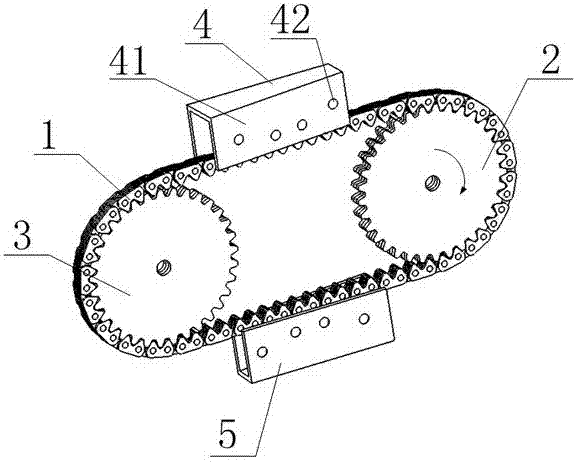 Novel silent chain and tensioning device thereof