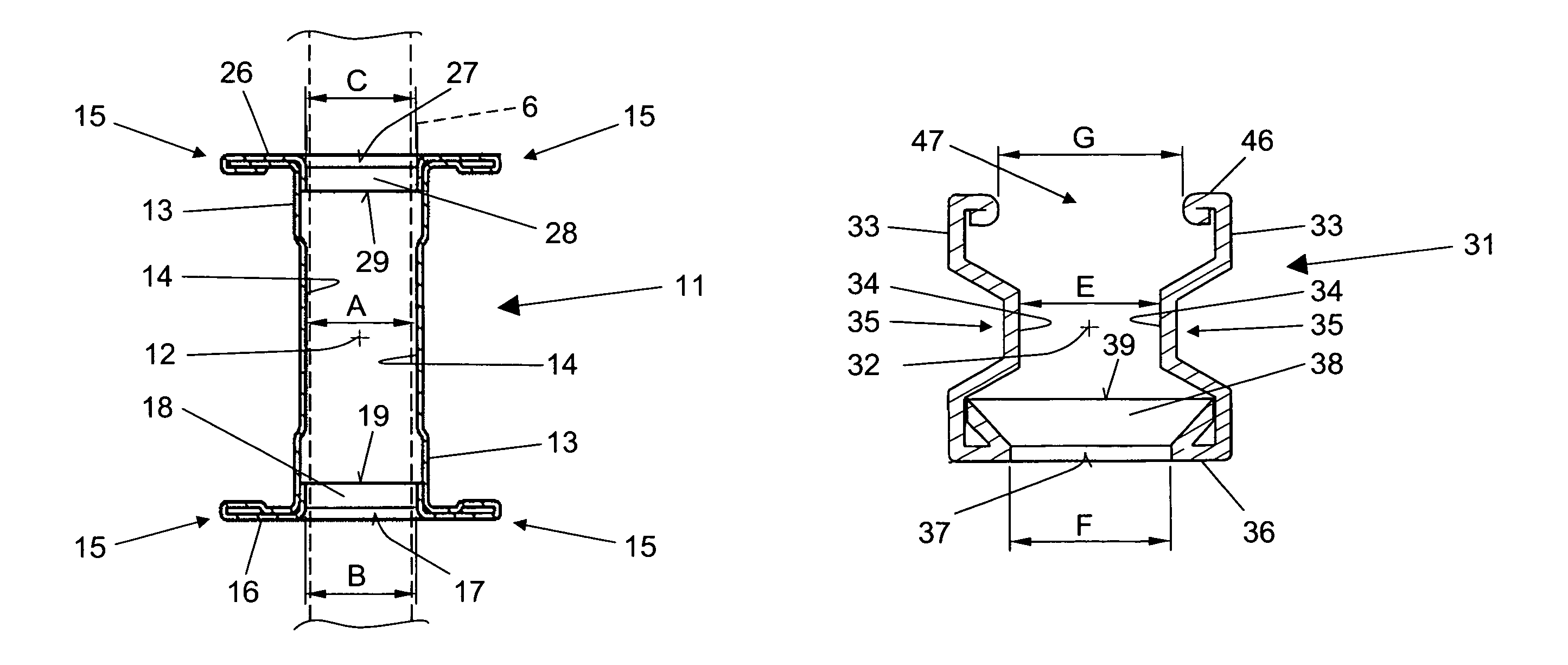 Profiled rail