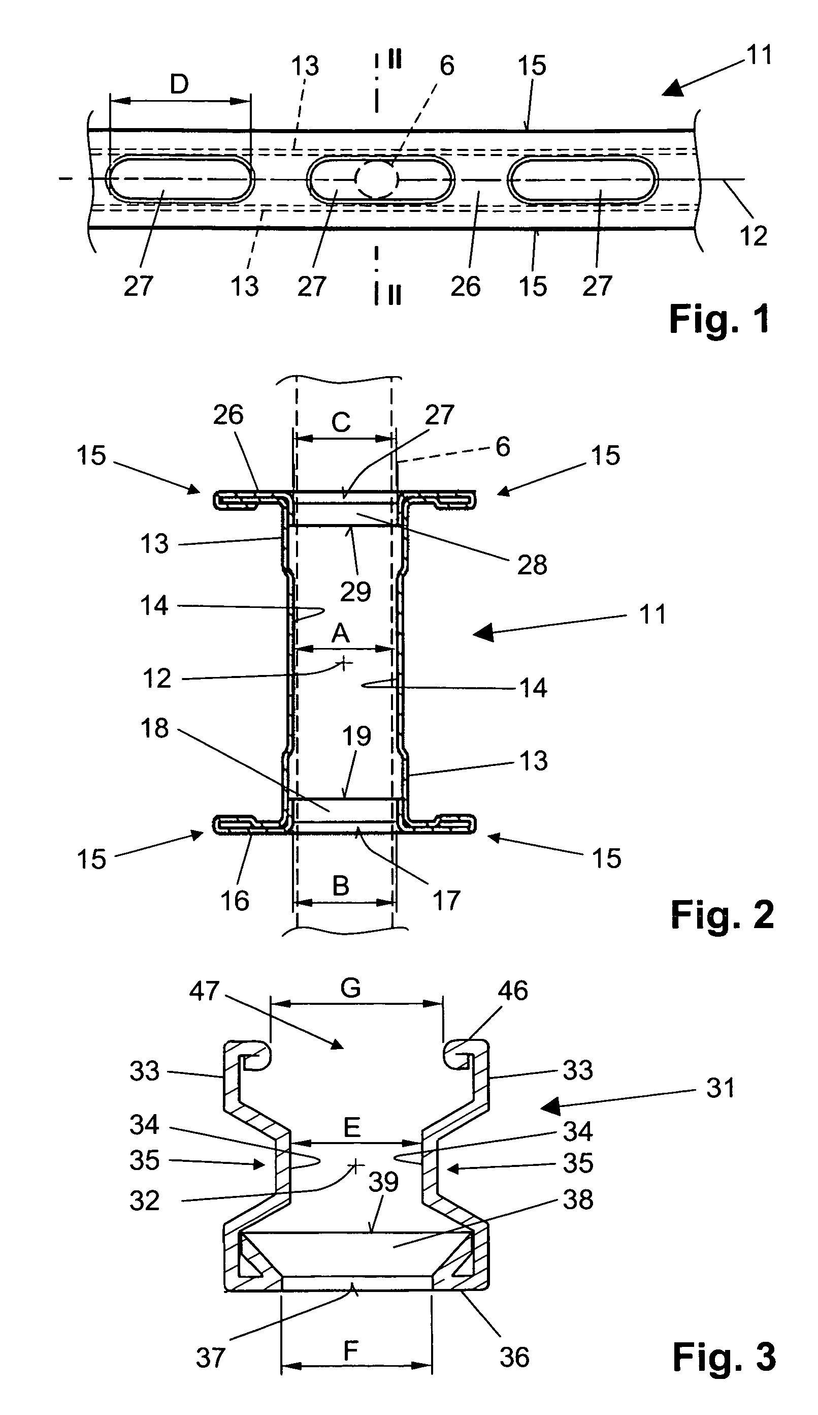 Profiled rail