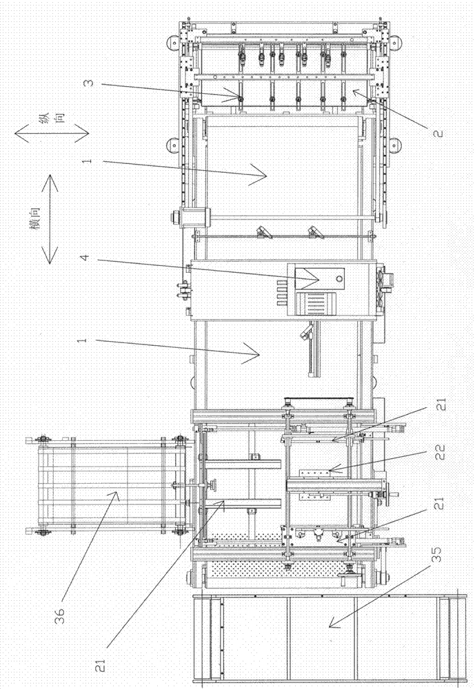 Full-automatic glue spraying and box making production line