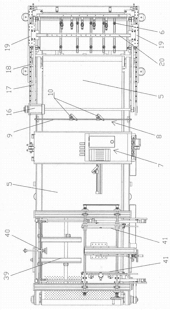 Full-automatic glue spraying and box making production line