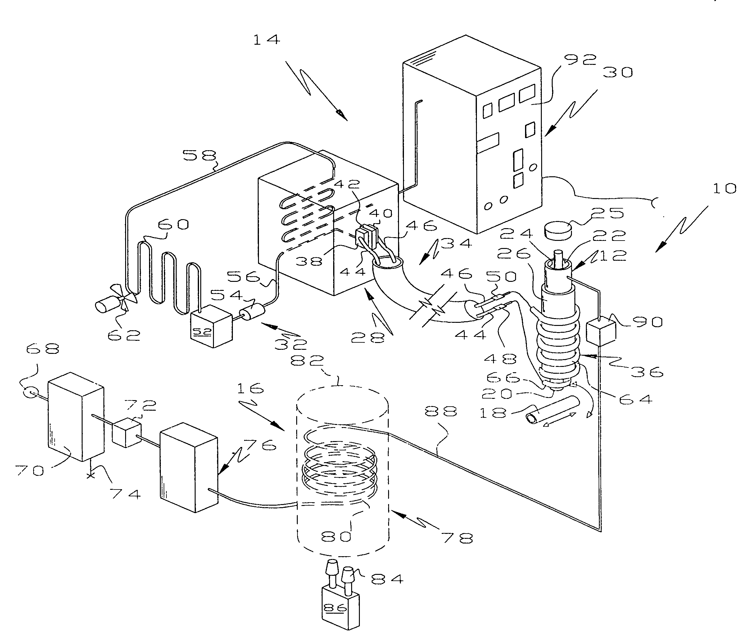 Method and apparatus for producing alloyed iron article