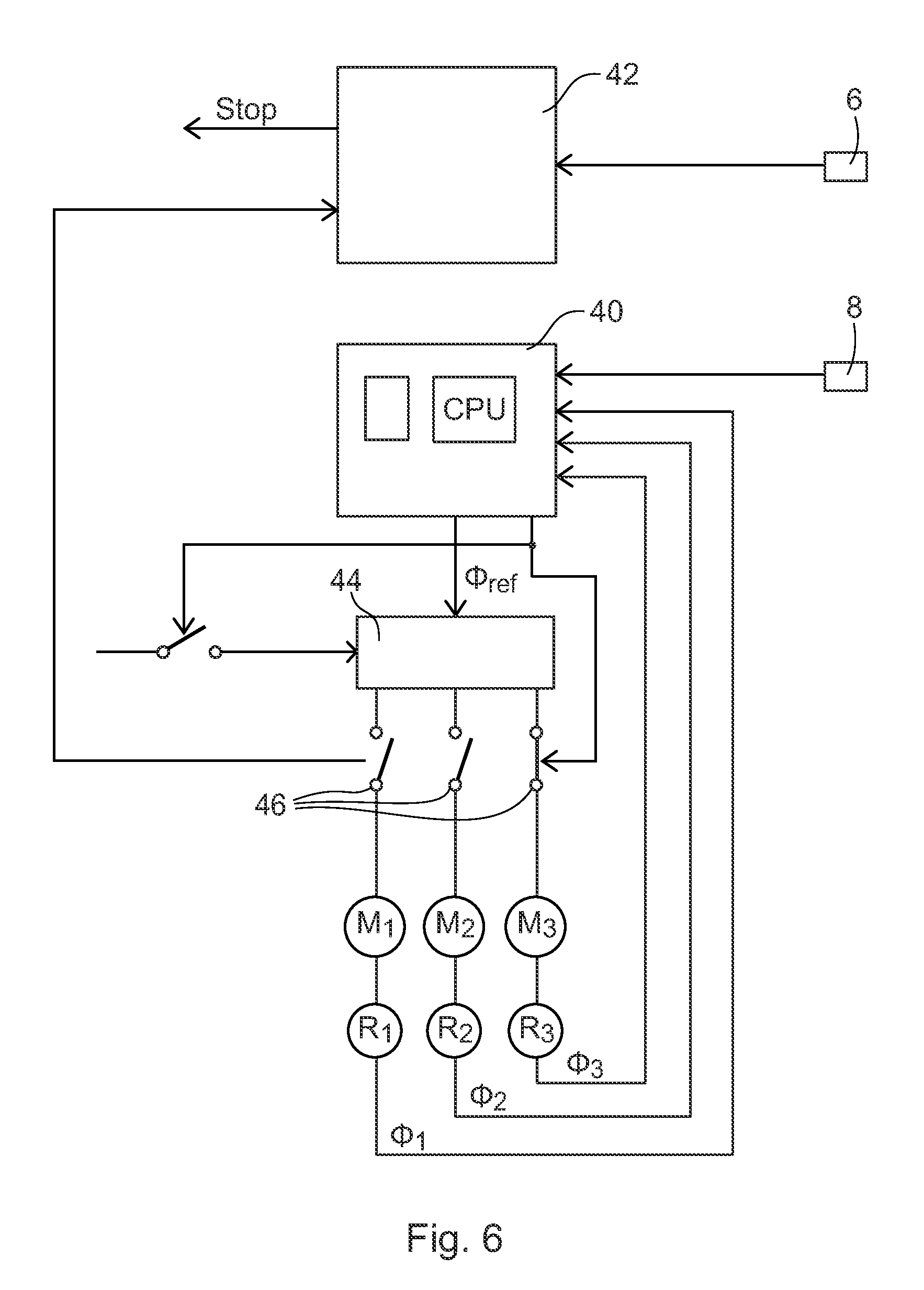 Method for controlling a plurality of axes in an industrial robot system and an industrial robot system