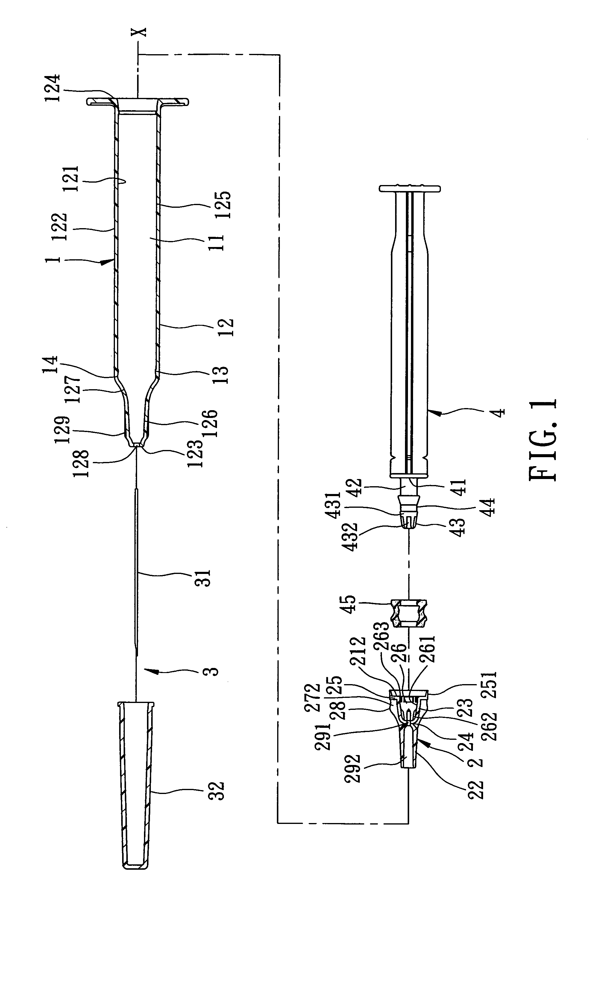 Disposable syringe with a retractable needle