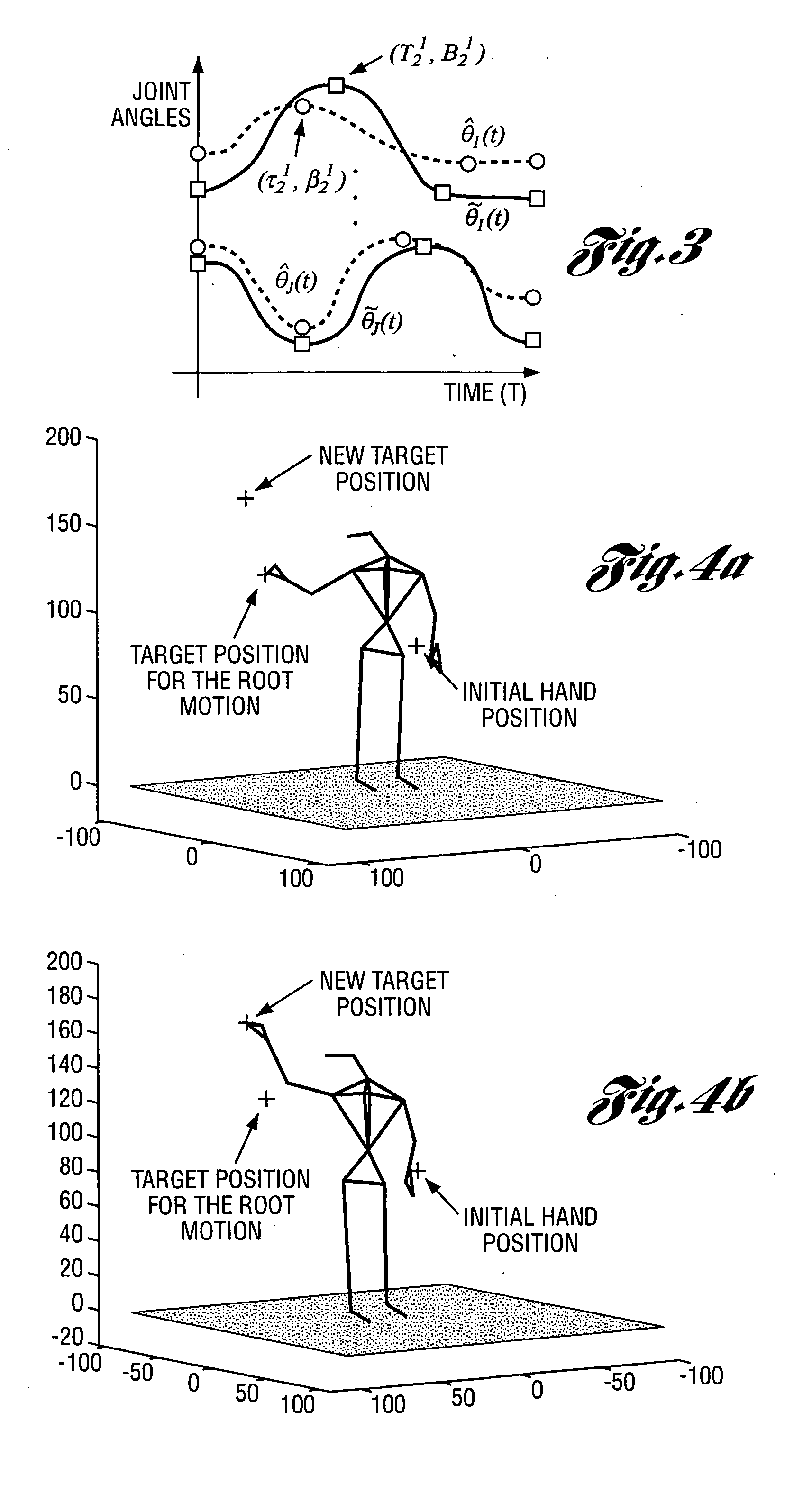 Method, system and computer program product for predicting an output motion from a database of motion data