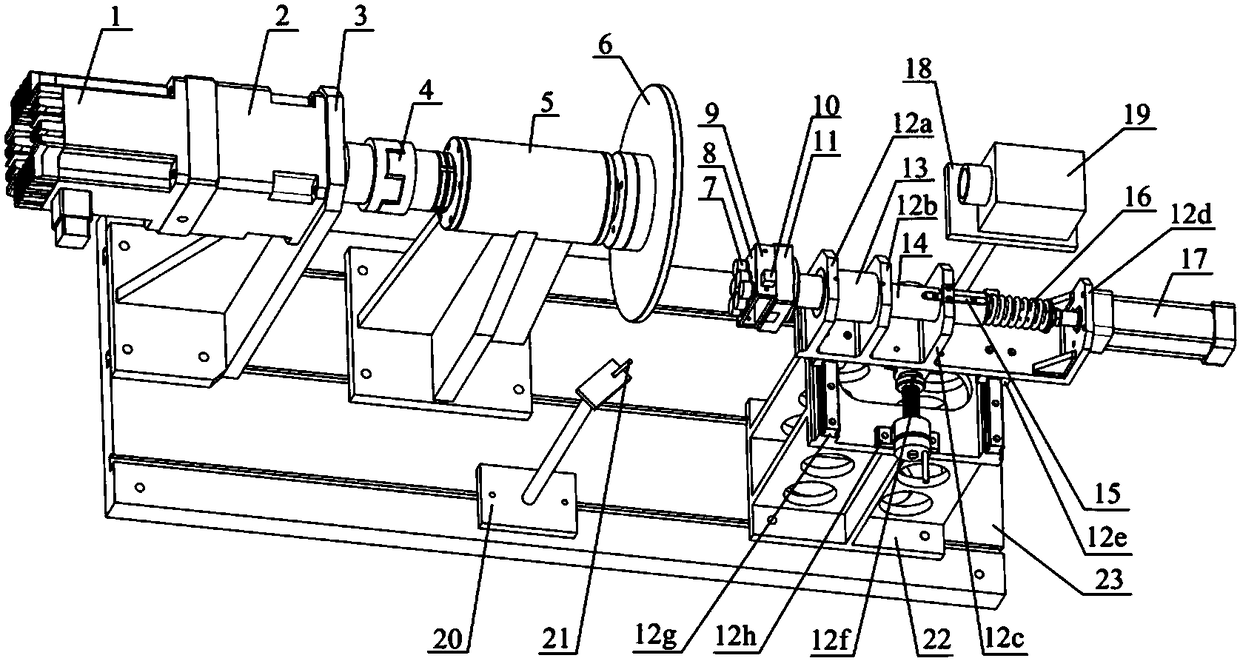 Test stand for testing comprehensive brake property of brake pad of high speed train