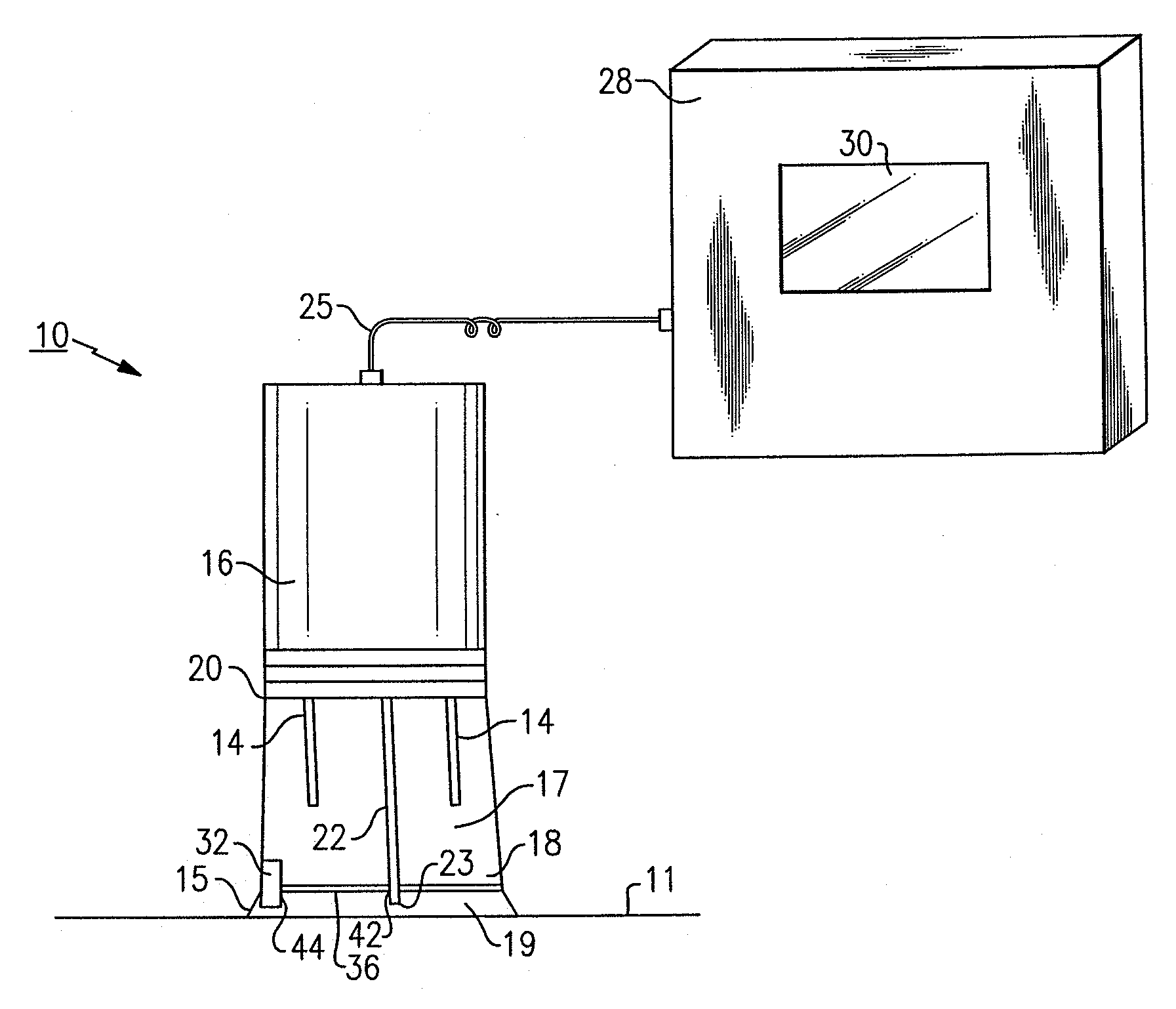 Portable light emitting sampling probe