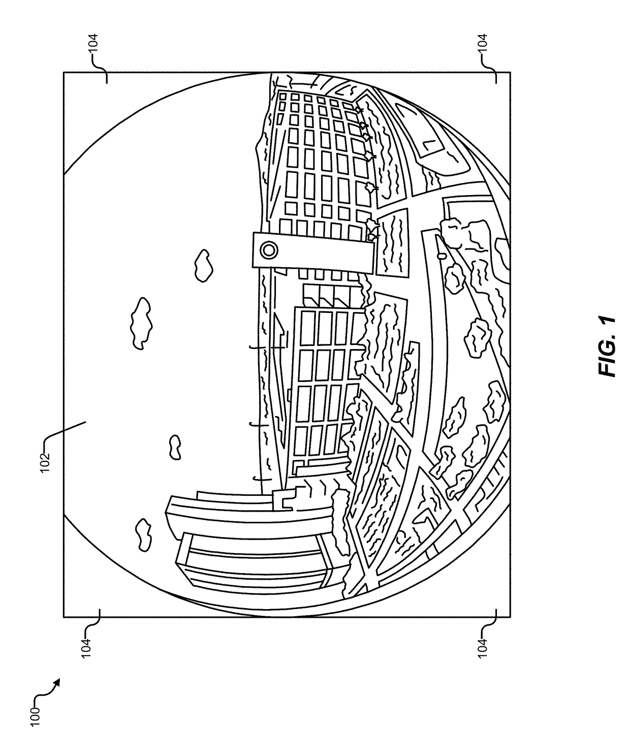 Fisheye rendering with lens distortion correction for 360-degree video