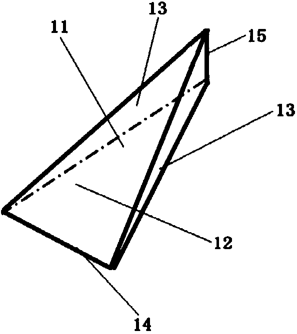 Vortex generator structure for suppressing boundary layer separation under action of shock waves