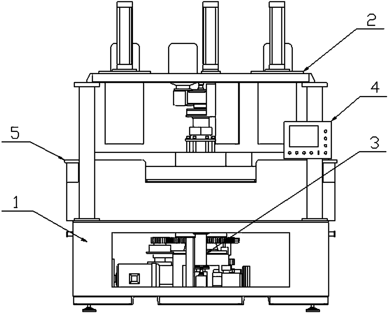 Continuous multi-station curved surface polishing machine