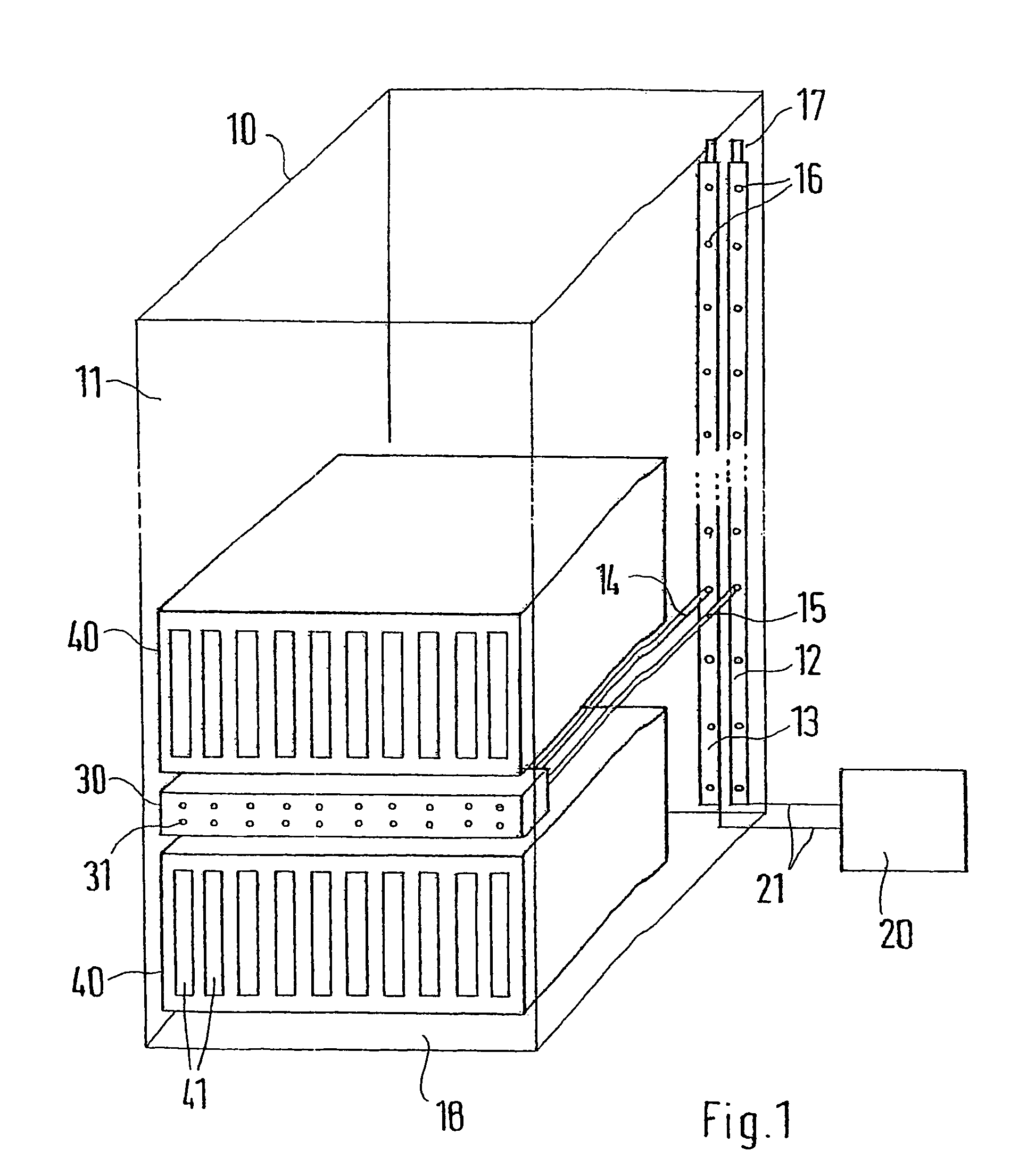 Cooling arrangement for server blades