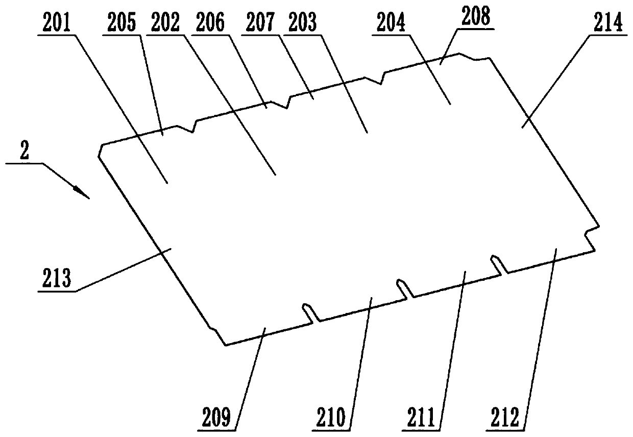 Segmented molding and product packaging method of a rigid pasted carton