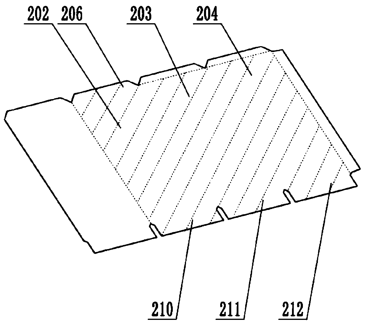 Segmented molding and product packaging method of a rigid pasted carton