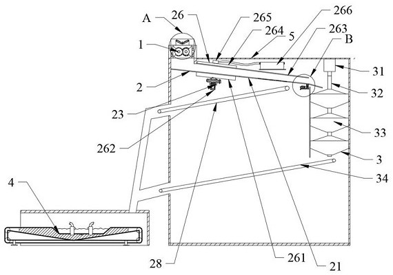 Dust-free anti-splashing intelligent crushing device for recycled concrete manufacturing