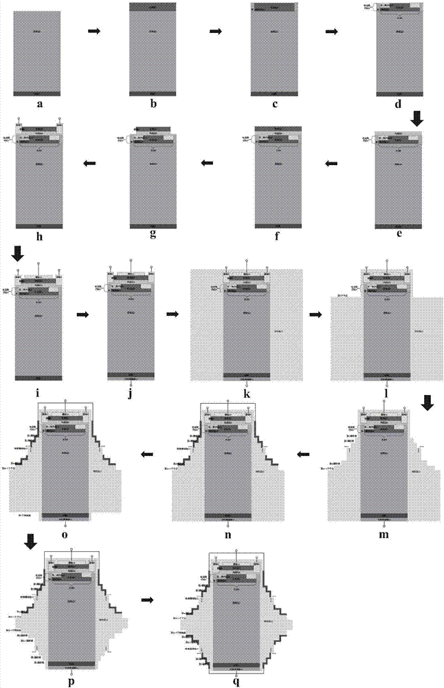 Vertical power device based on gate field plate and drain field plate, and manufacturing method thereof