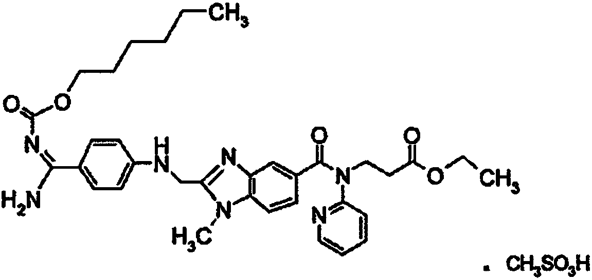 Oral drug composition of dabigatran etexilate and preparation method thereof