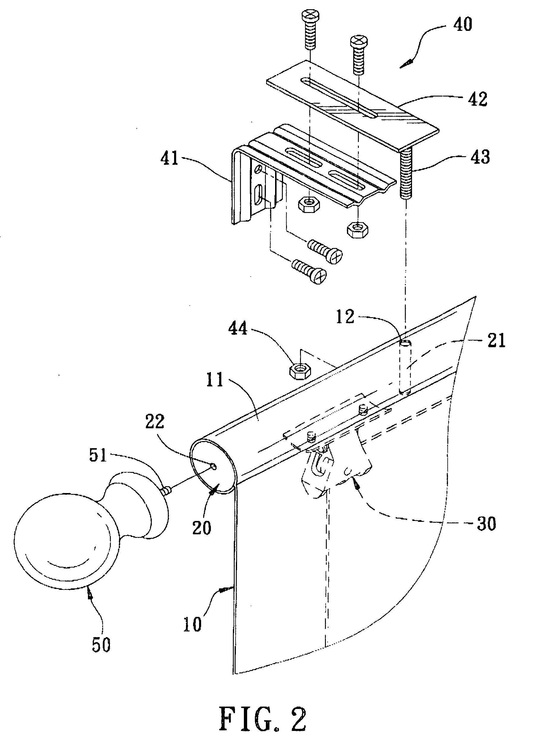 Hanging device for a Roman shade