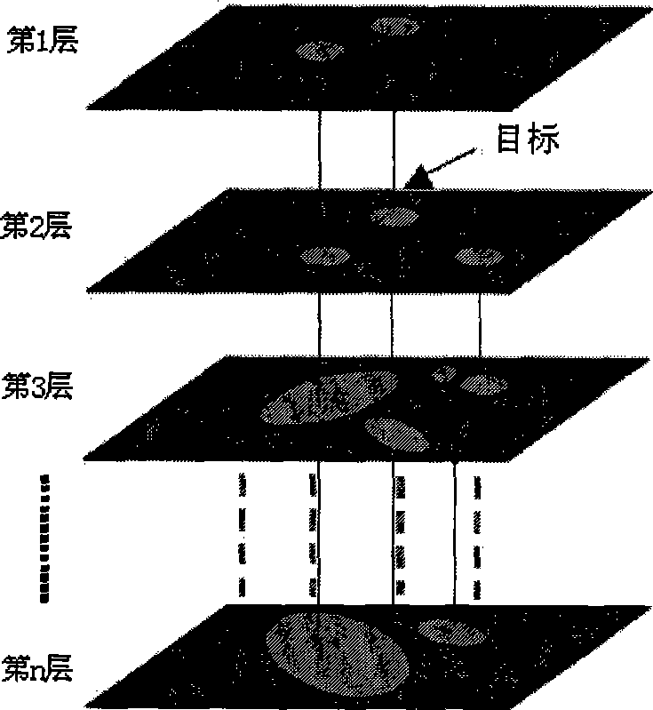 People stream detecting method based on laser sensor depth image