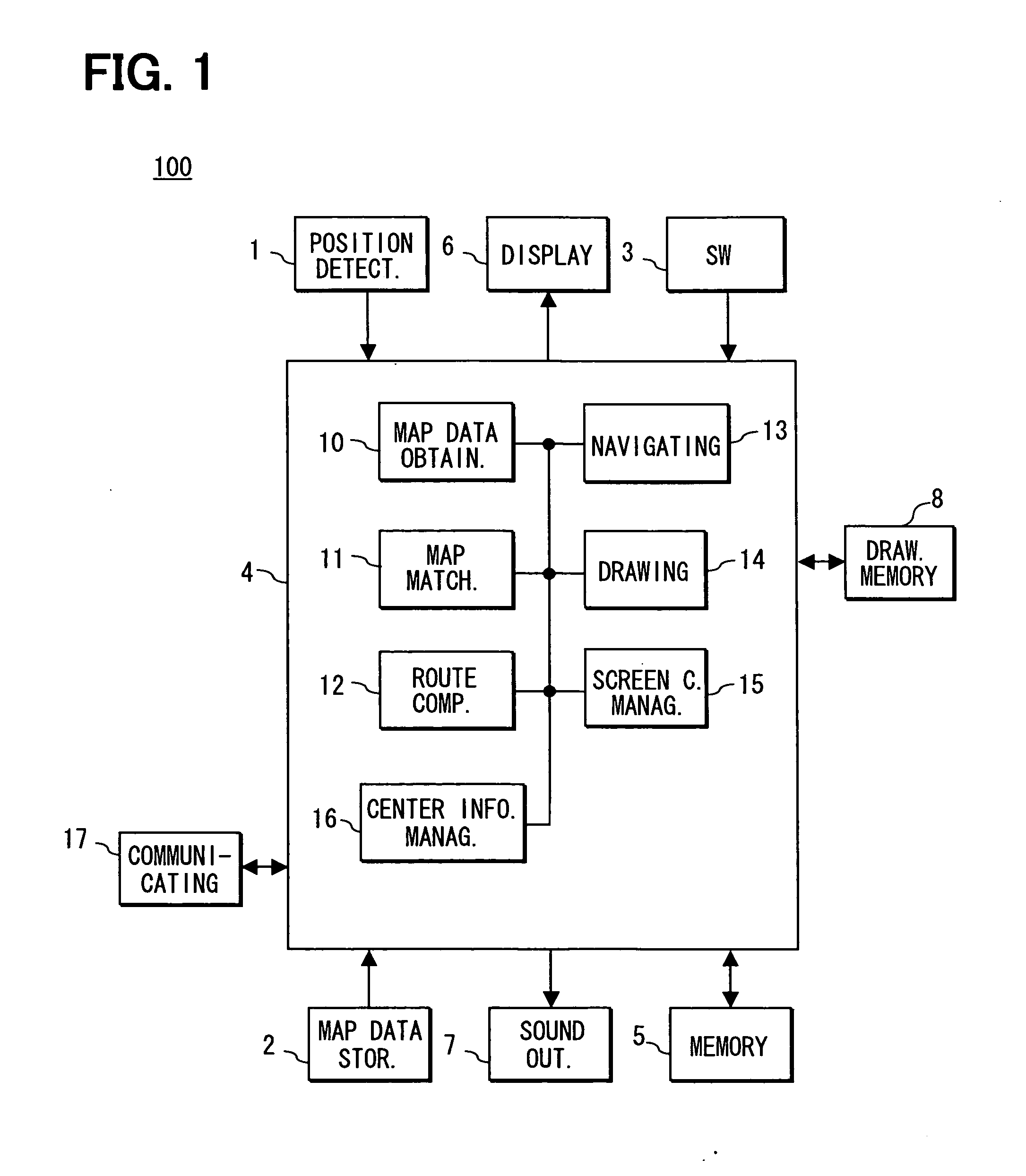 In-vehicle navigation apparatus