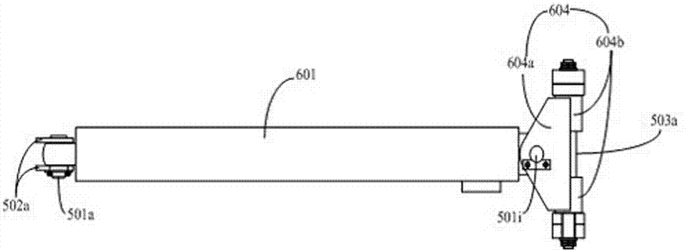 Tower body erecting and descending mechanism for tower crane and erecting and descending method thereof