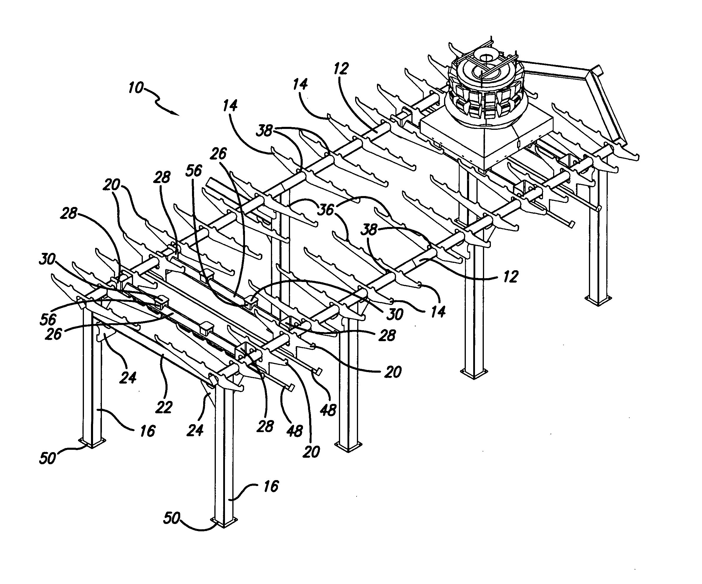 Sanitary platform utilizing a web bracket