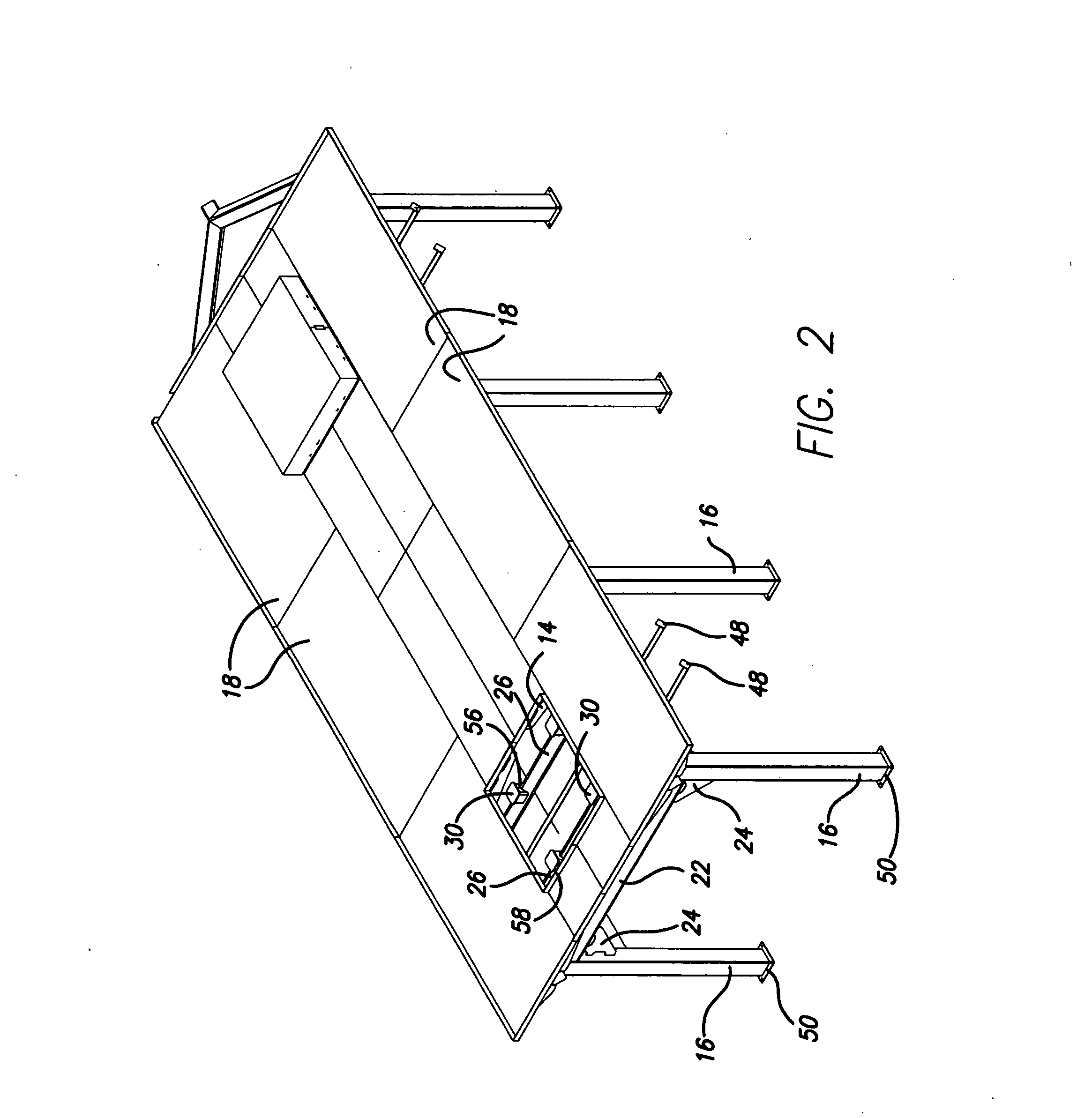 Sanitary platform utilizing a web bracket