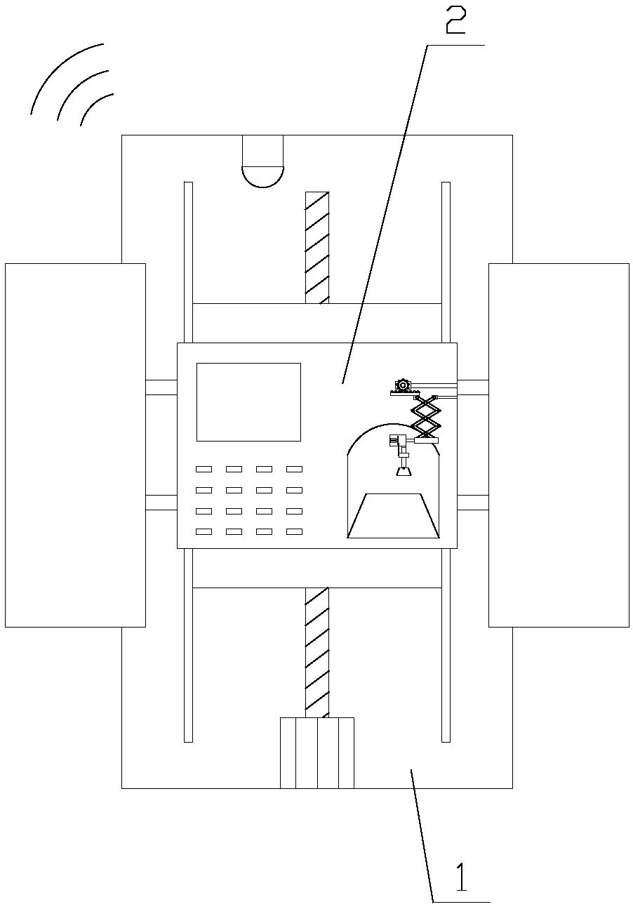 Attendance machine with protection function and higher fingerprint identification degree