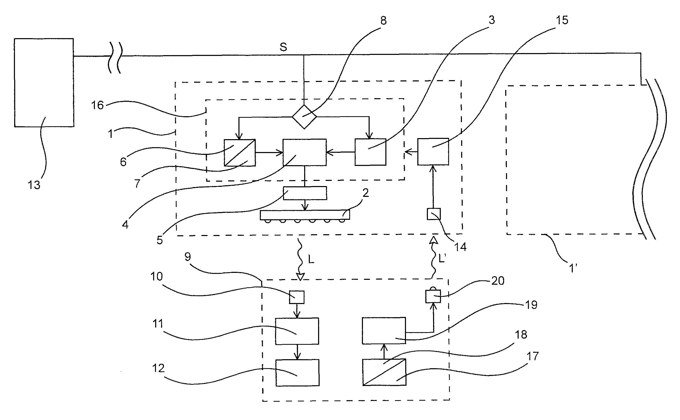 Lighting apparatus having a lighting means comprising at least one LED