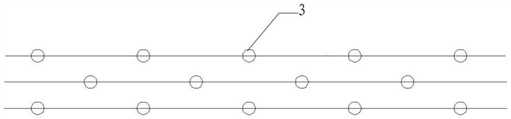 A kind of reinforcement treatment method of bank protection foundation on soft stratum slope