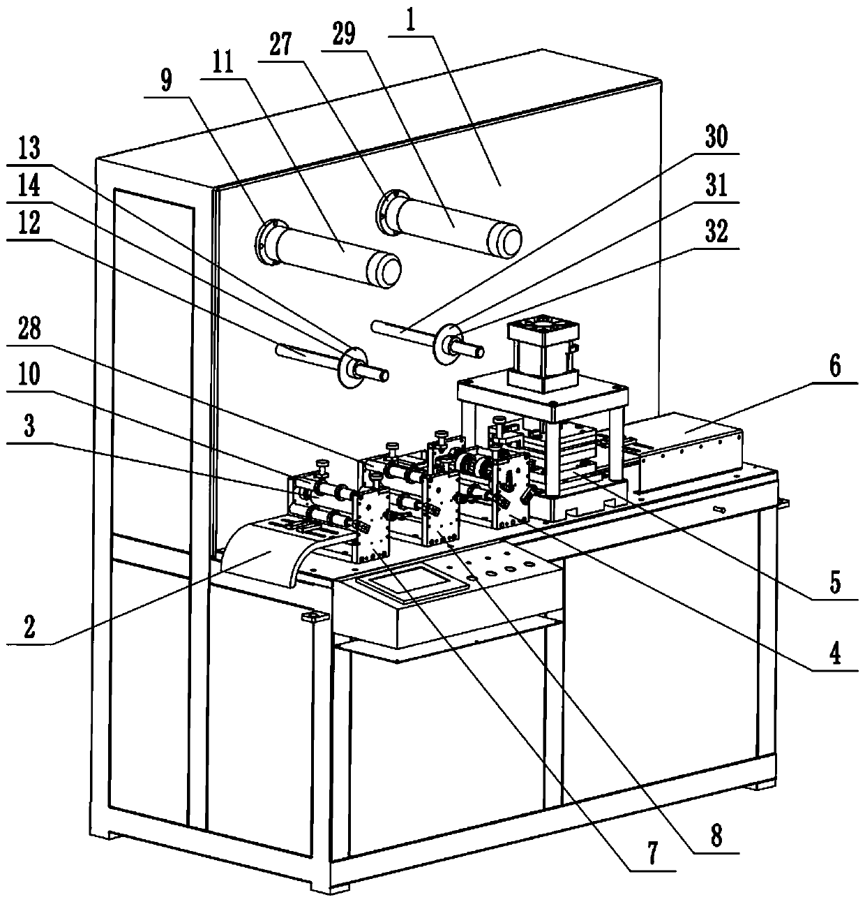 Aluminum gusset plate machining device