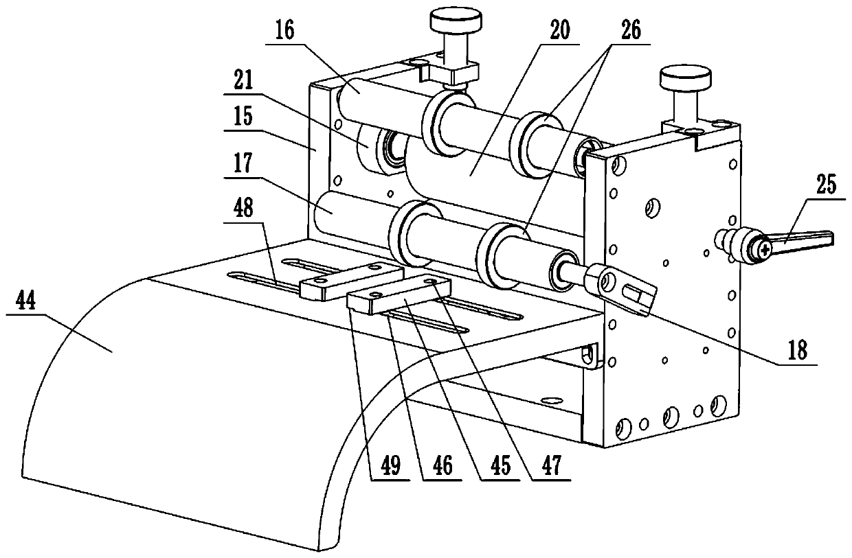 Aluminum gusset plate machining device