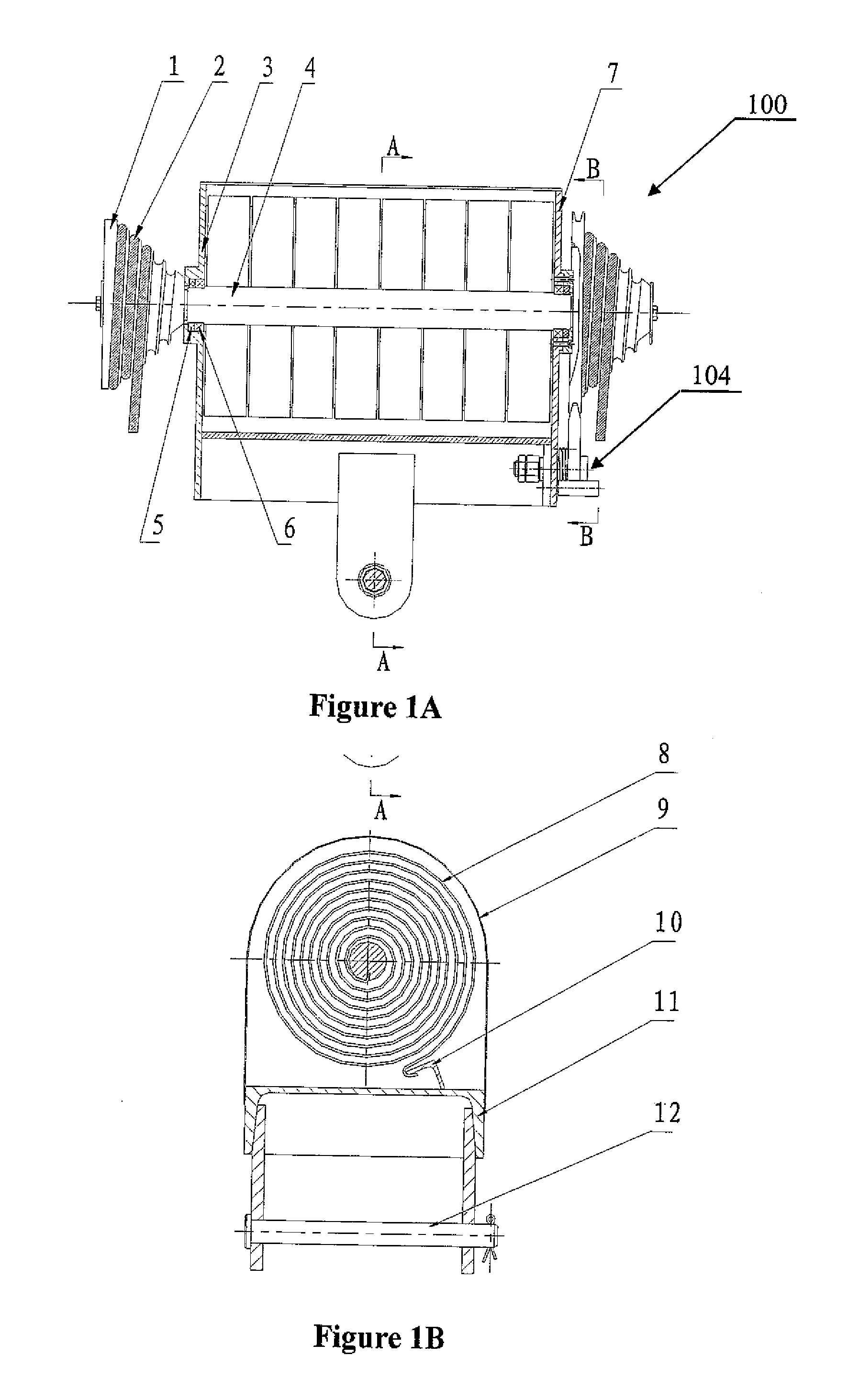 Constant strain spring compensation device