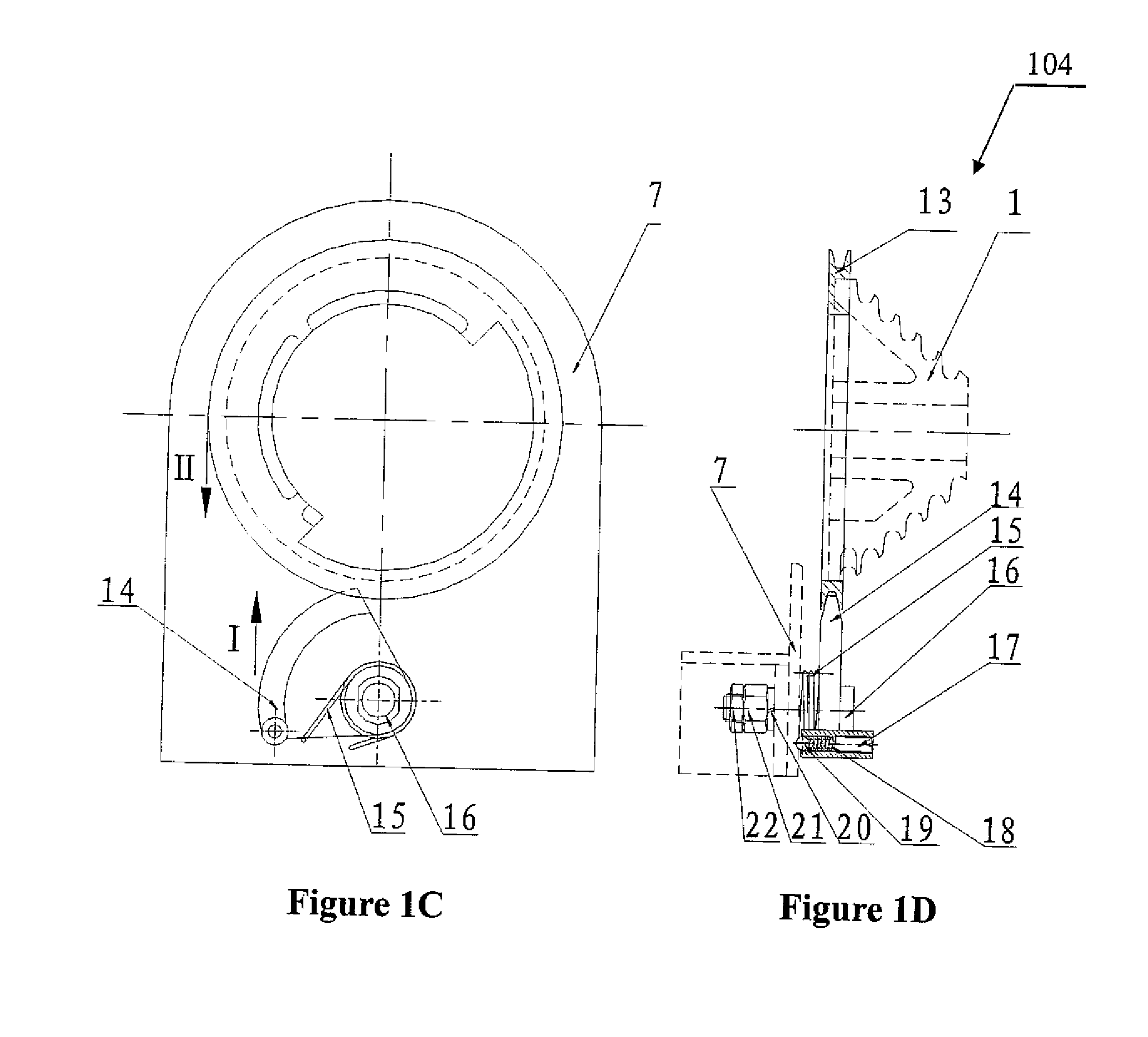 Constant strain spring compensation device