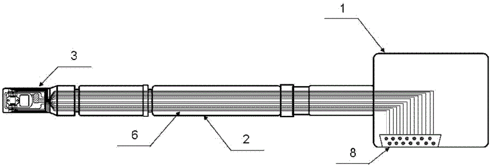 Comprehensive test sample rod for double-shaft tilting in-situ force and electric property of transmission electron microscope