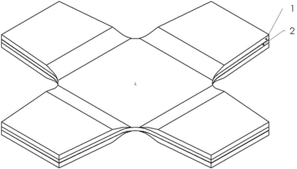 Strength testing fixture using uniaxial testing machine for variable-proportion biaxial loading