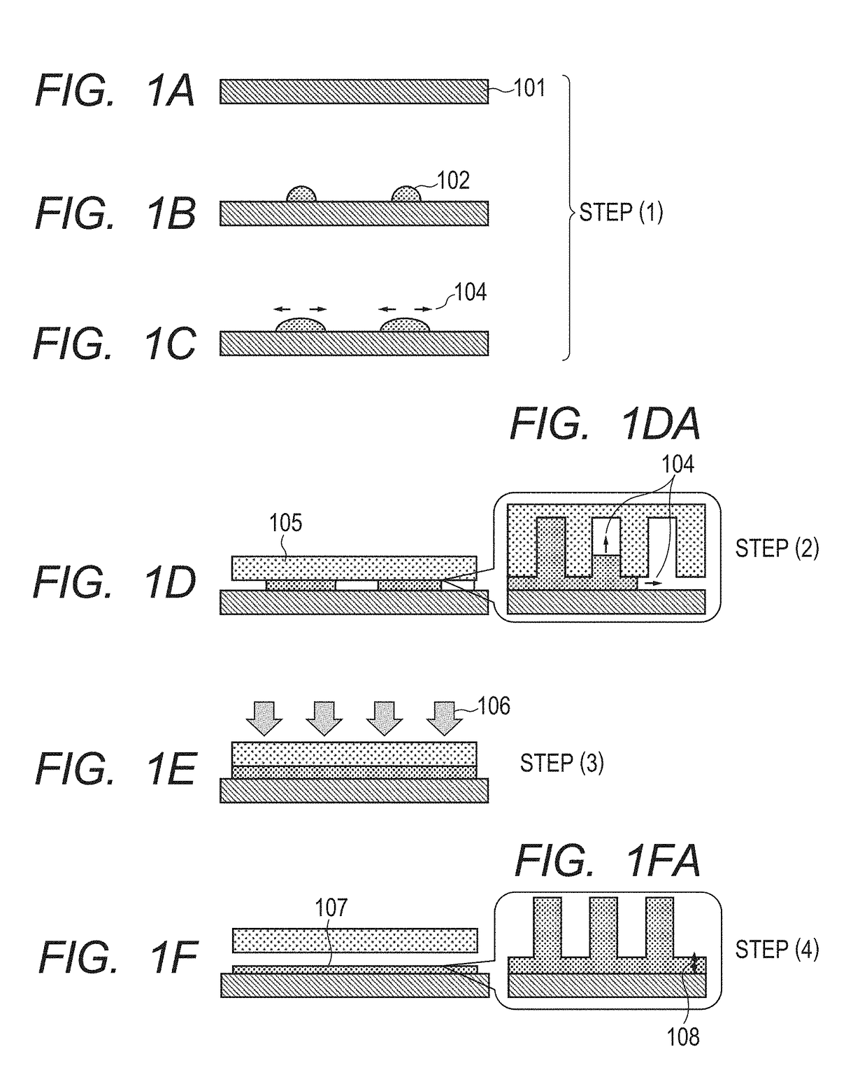 Pattern forming method as well as production methods for processed substrate, optical component, circuit board, electronic component and imprint mold