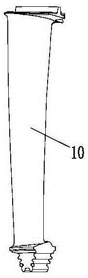 Machining method of turbine working blade