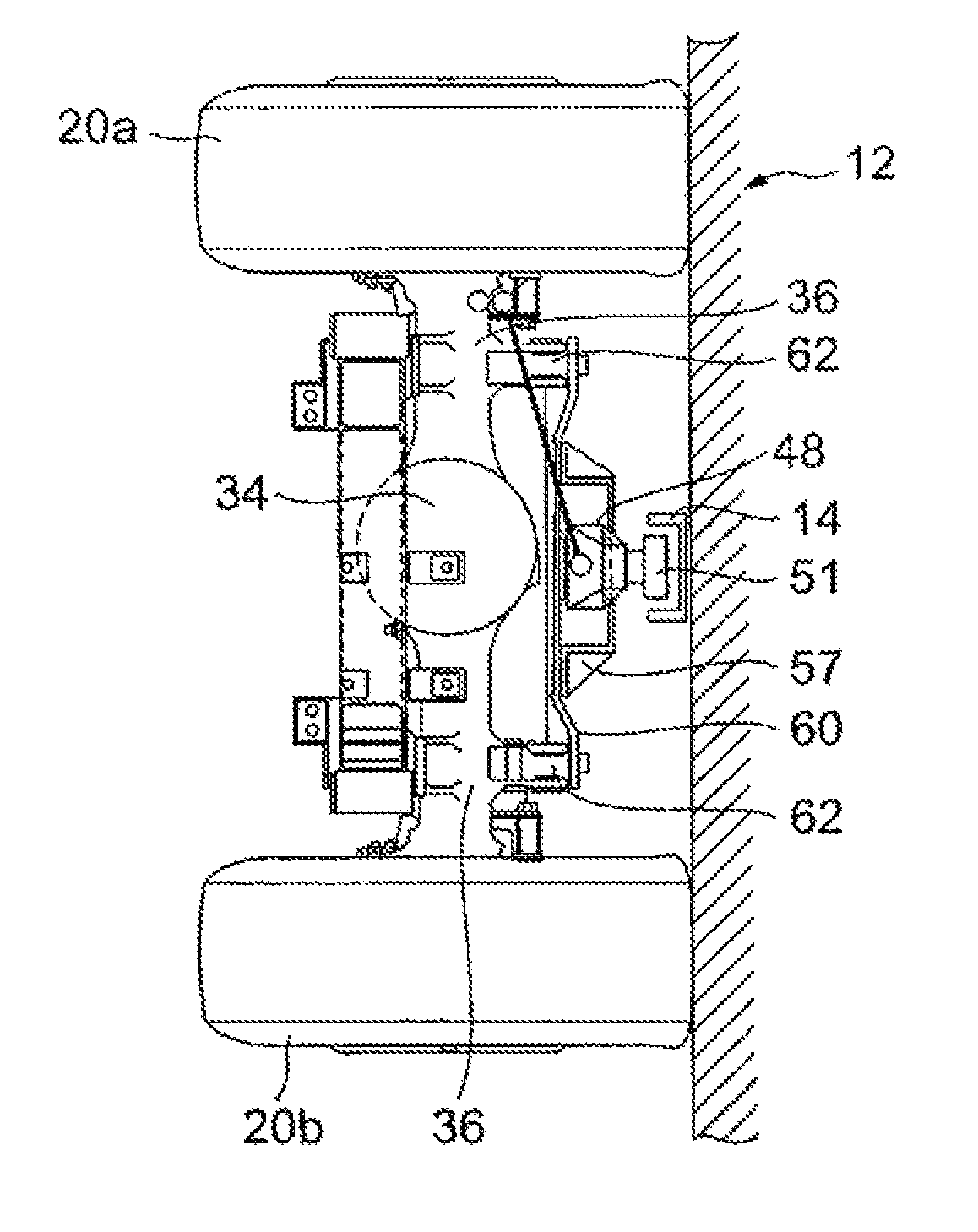 Bogie structure for a track vehicle