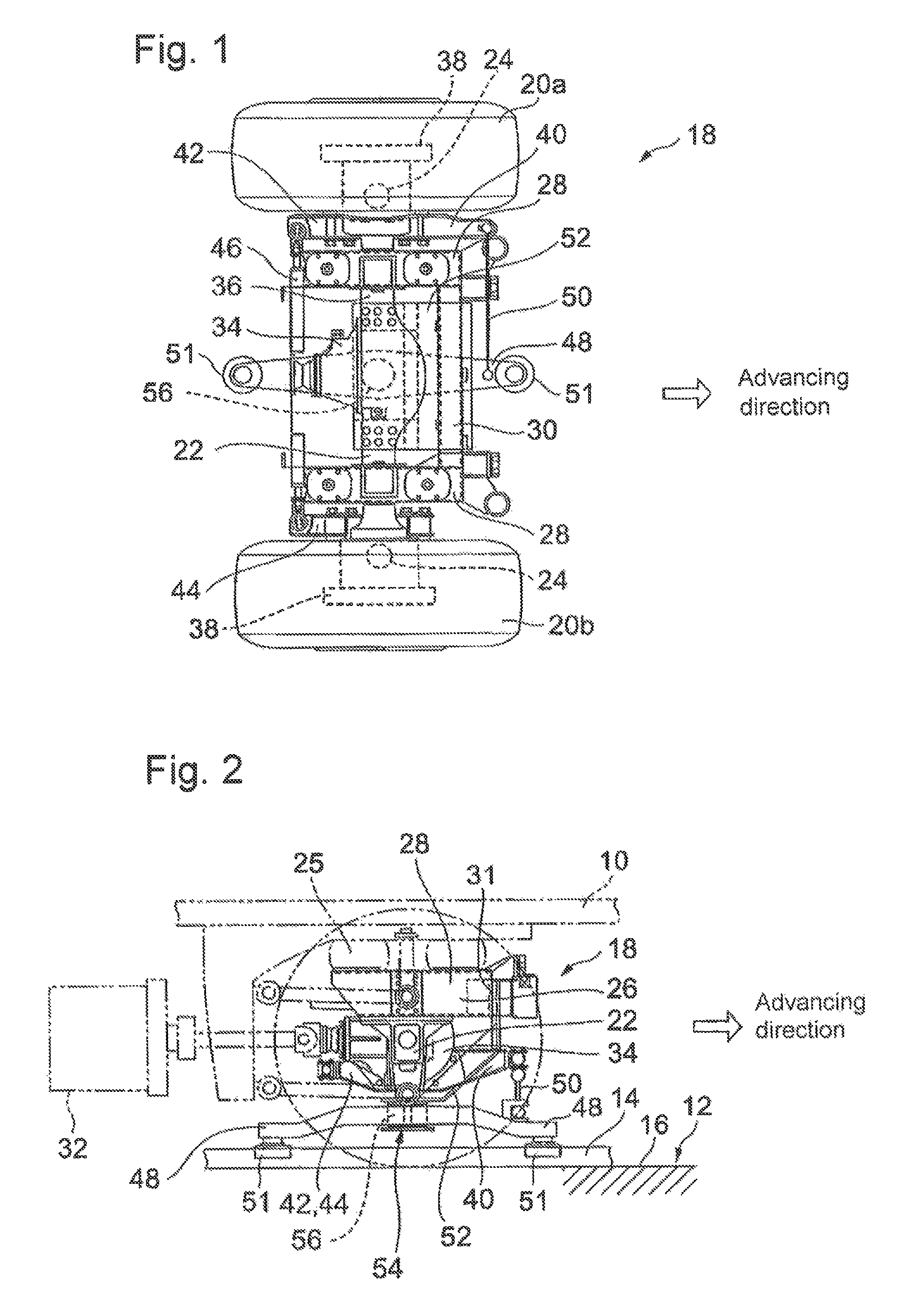 Bogie structure for a track vehicle