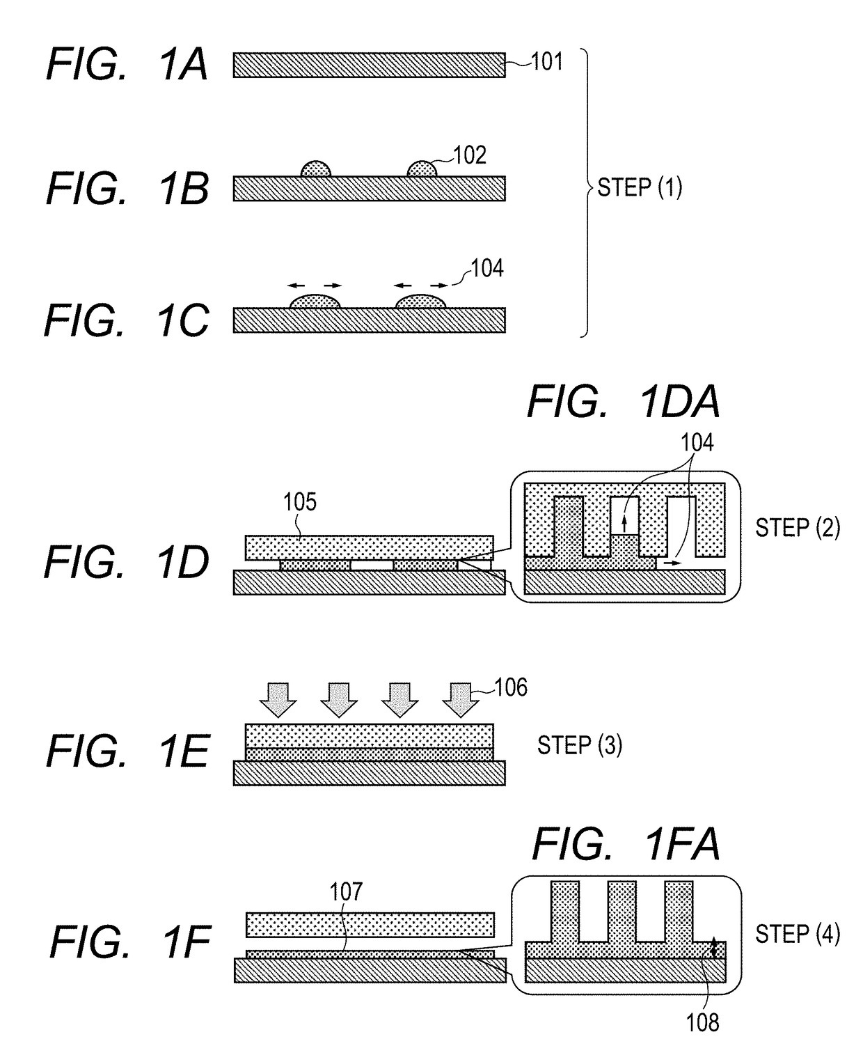 Pattern forming method as well as production methods for processed substrate, optical component, circuit board, electronic component and imprint mold