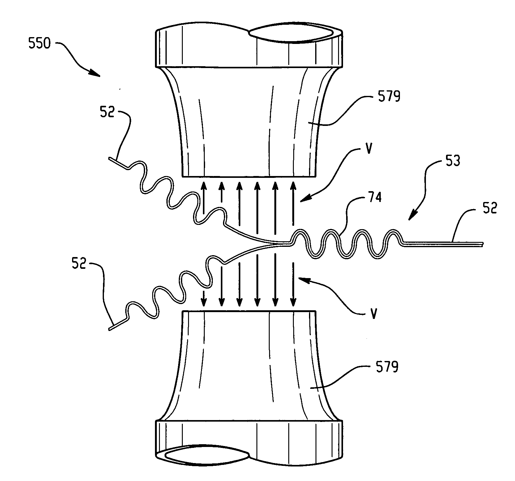 Method and apparatus for making flexible articles having elastic-like behavior with visually distinct regions