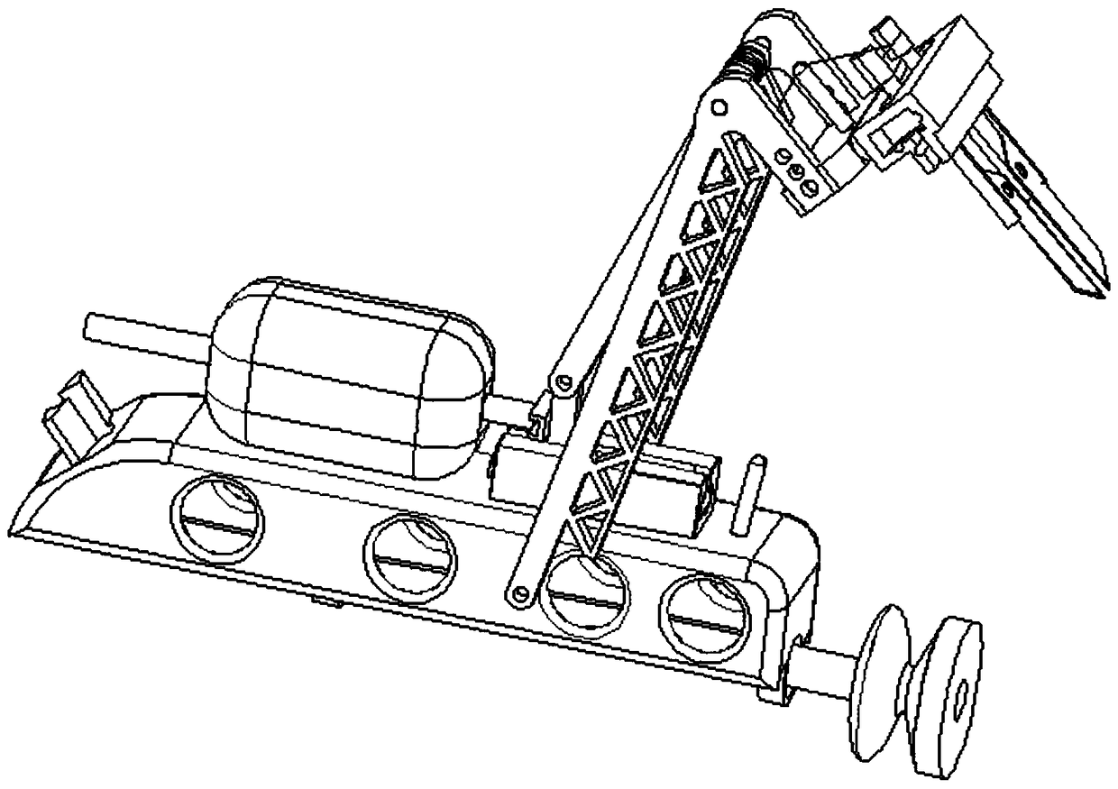 Stolon cutting mechanism based on semi-automatic strawberry flexible picking