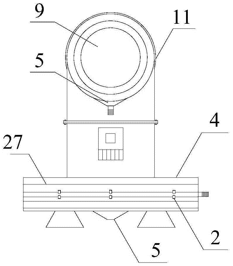 An annular jet dedusting system linked with mine aerosol