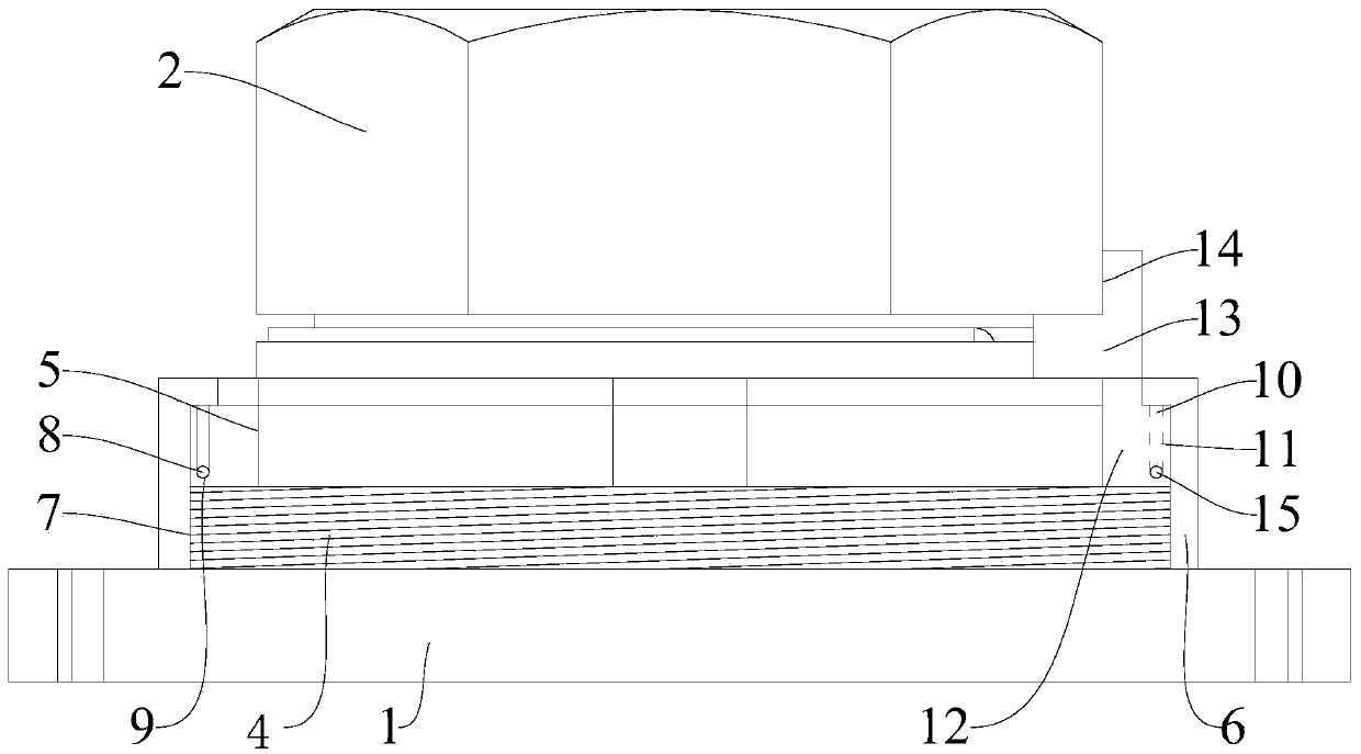 A split type fastening device for crosshead parts