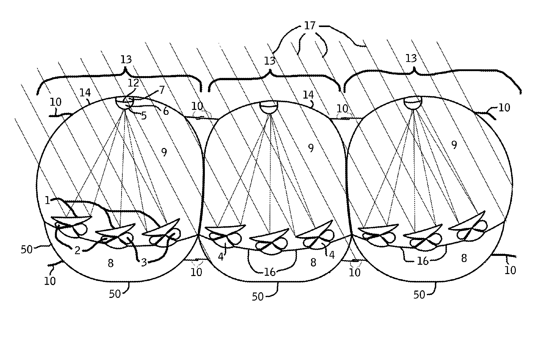 Inflatable, pressure-controlled, portable line-concentrating heliostat