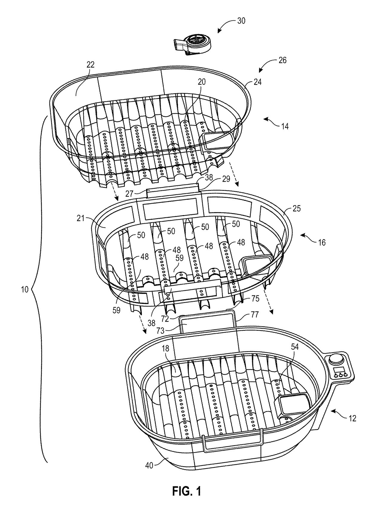 Soaking basin having magnetic jet