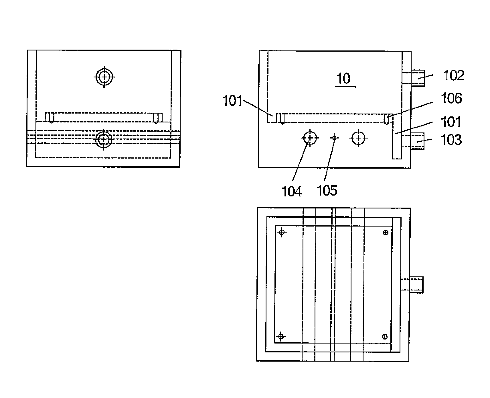 Testing apparatus for testing air permeability on thickness direction of plastic matrix, and method therefor