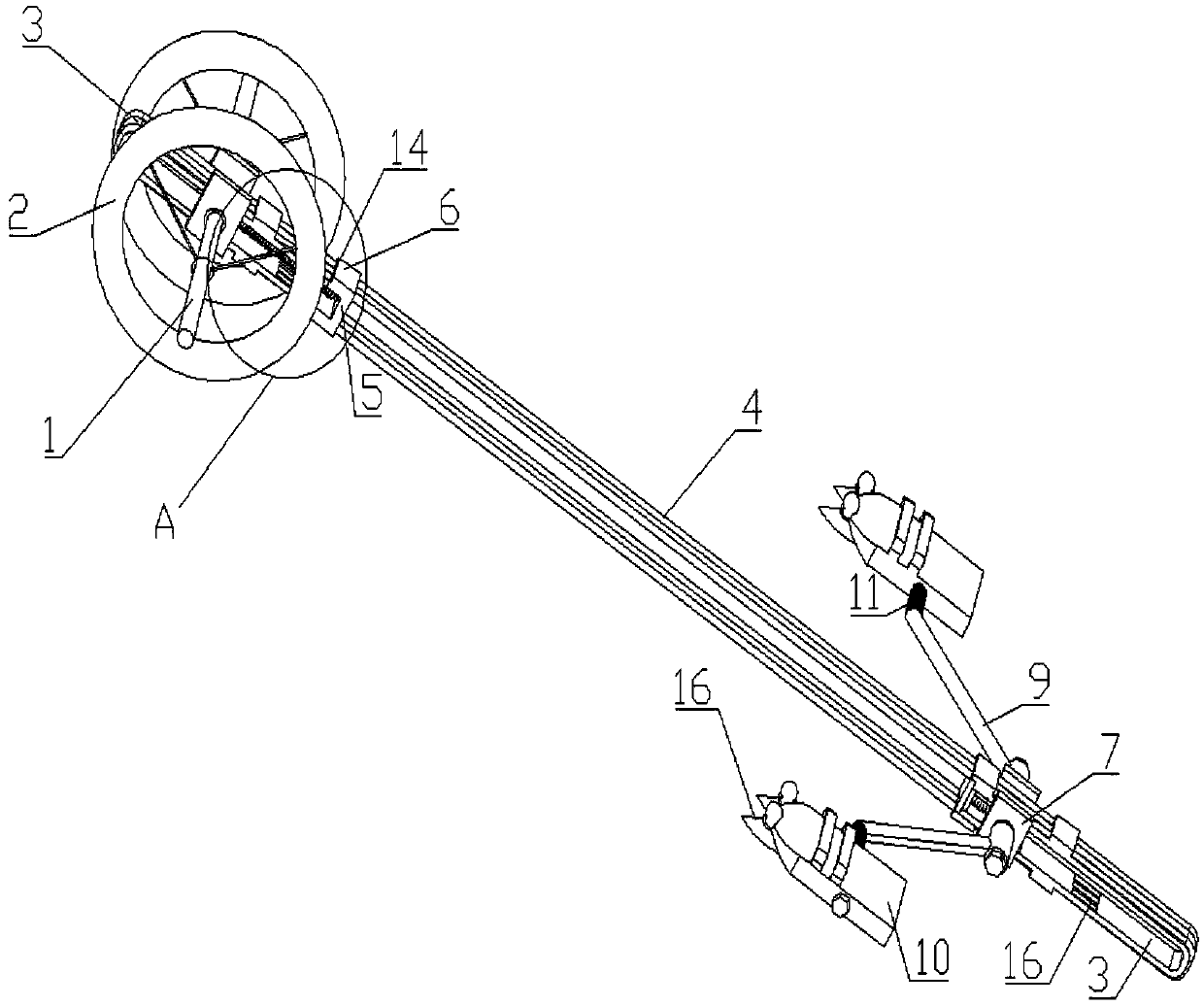 A kind of abdominal muscle wheel auxiliary device