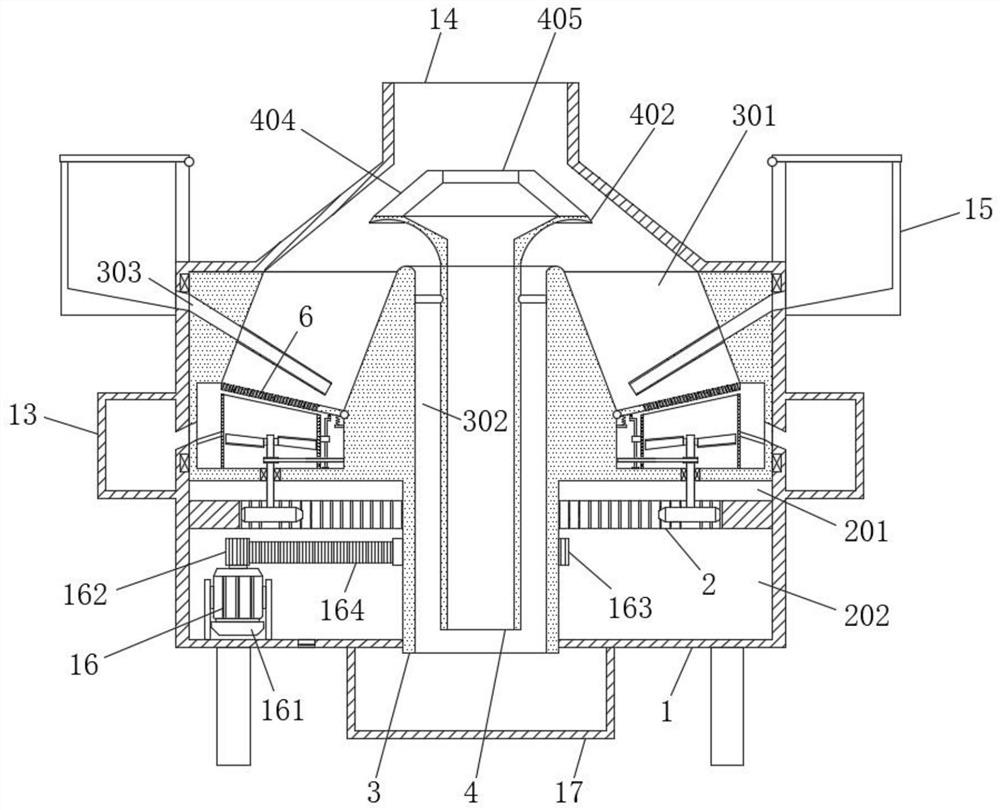 A two-stage powder selection mechanism for cement production